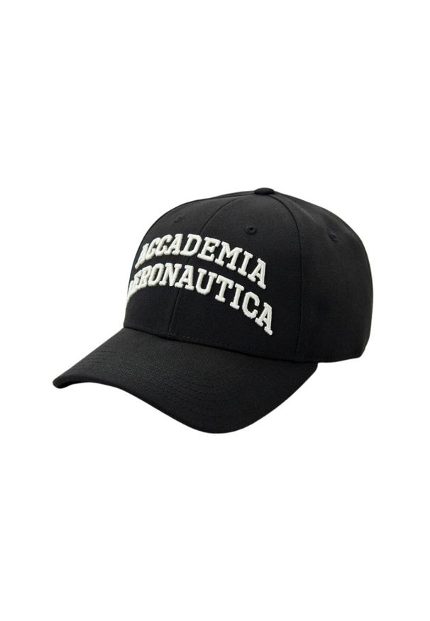 Aeronautica Militare - AERONAUTICA MILITARE Czarna czapka z daszkiem. Kolor: czarny. Wzór: haft