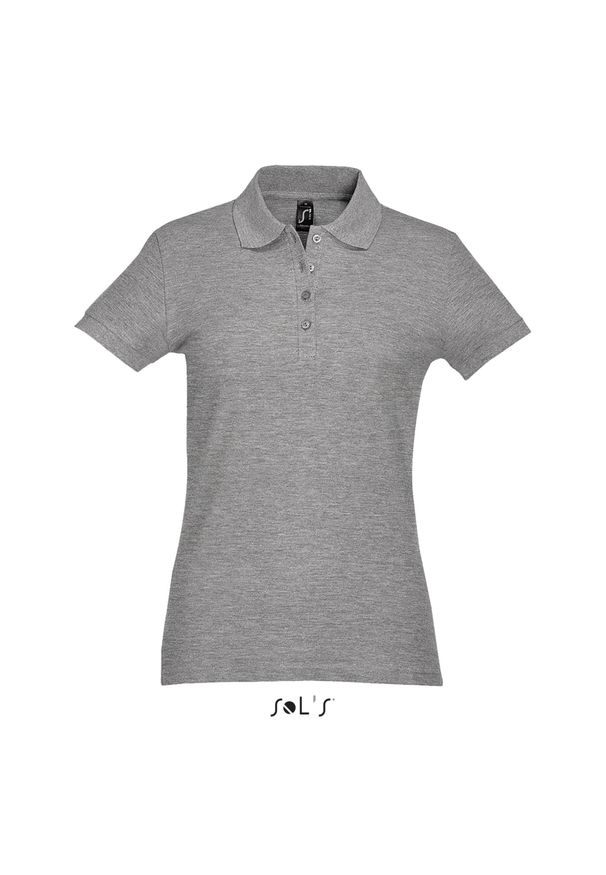 SOL'S - Polo Sol's Passion. Okazja: na co dzień. Typ kołnierza: polo. Kolor: szary. Styl: casual