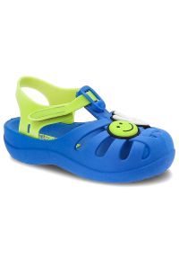 Niebieskie Sandały Ipanema Dziecięce Wodoodporne Buty. Zapięcie: rzepy. Kolor: niebieski. Sezon: lato. Styl: wakacyjny #1