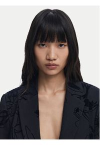 Desigual Marynarka Flockarty 25WWEW19 Czarny Regular Fit. Kolor: czarny. Materiał: syntetyk #7