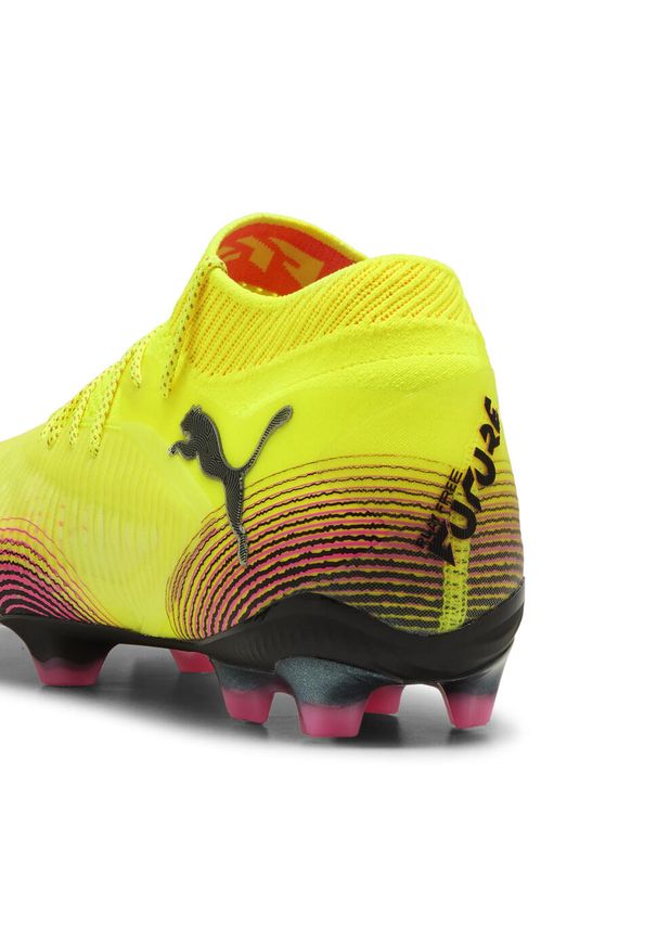 Puma - Buty piłkarskie FUTURE 8 ULTIMATE FG PUMA Yellow Alert Black Sun Struck Pink. Kolor: czarny, różowy, wielokolorowy, żółty. Sport: piłka nożna