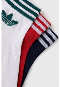 adidas Originals skarpetki 3-pack kolor granatowy. Kolor: niebieski. Materiał: włókno, materiał #2