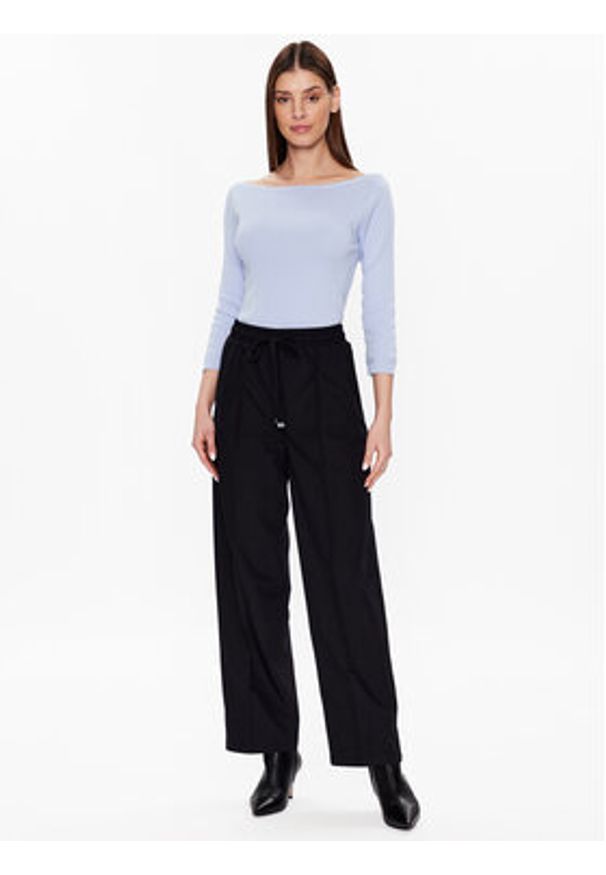 United Colors of Benetton - United Colors Of Benetton Spodnie materiałowe 40K6DF035 Czarny Relaxed Fit. Kolor: czarny. Materiał: syntetyk