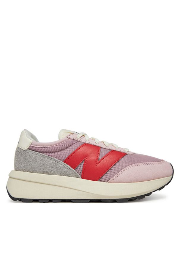 New Balance Sneakersy U370DB Różowy. Kolor: różowy. Materiał: skóra, zamsz