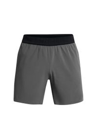 Szorty Under Armour Peak Woven. Kolor: czarny. Materiał: materiał. Sport: fitness #1