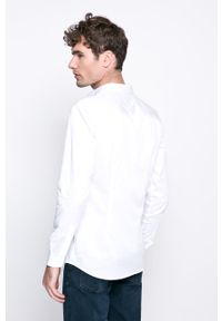Premium by Jack&Jones - Jack & Jones - Koszula. Kolor: biały. Materiał: tkanina. Wzór: gładki #3