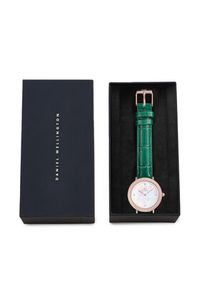 Daniel Wellington Zegarek Crystalline Bezel 32 DW00100826 Różowe złoto. Kolor: wielokolorowy, różowy, złoty. Materiał: skóra #4