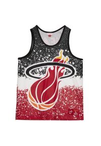 D bardeur Mitchell & Ness Jumbotron Mesh Miami Heat. Kolor: czerwony. Materiał: mesh. Długość rękawa: bez rękawów. Sport: koszykówka #1