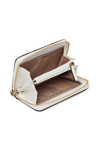 MICHAEL Michael Kors Mały Portfel Damski 32T4GJ6Z5L Biały. Kolor: biały. Materiał: skóra #3