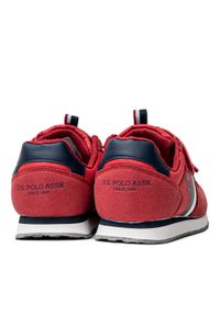 Sneakersy dziecięce czerwone U.S. Polo Assn. NOBIK006K/2HT1. Kolor: czerwony. Sezon: jesień, lato