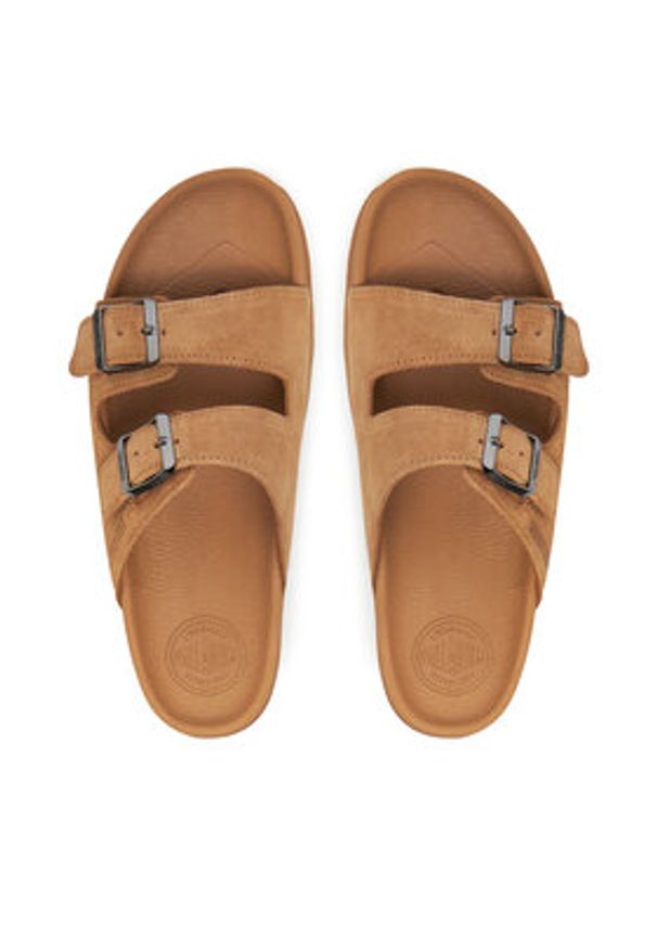 Palladium Klapki Dunelite Riviera Sde 74455-252-M Brązowy. Kolor: brązowy. Materiał: zamsz, skóra