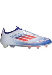 Adidas - Buty piłkarskie adidas F50 Elite Fg IF8818 białe. Zapięcie: sznurówki. Kolor: biały. Materiał: materiał. Szerokość cholewki: normalna. Sport: piłka nożna #3