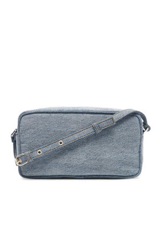 Calvin Klein Torebka Denim Ew Double Zip Camera Bag LV04F3226G Błękitny. Kolor: niebieski