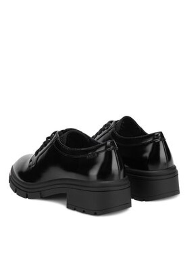 MEXX Półbuty MI001101043W Czarny. Kolor: czarny. Materiał: skóra