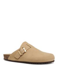 Geox Klapki D Brionia D65LSA 00032 C6738 Beżowy. Kolor: beżowy. Materiał: skóra, nubuk #2