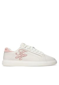 TOMMY HILFIGER - Tommy Hilfiger Sneakersy Th Icon Court Script FW0FW09363 Biały. Kolor: biały. Materiał: skóra #1