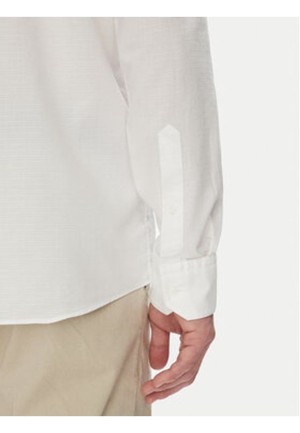 BOSS Koszula H-Joe-Standup-252 50539209 Biały Regular Fit. Kolor: biały. Materiał: bawełna