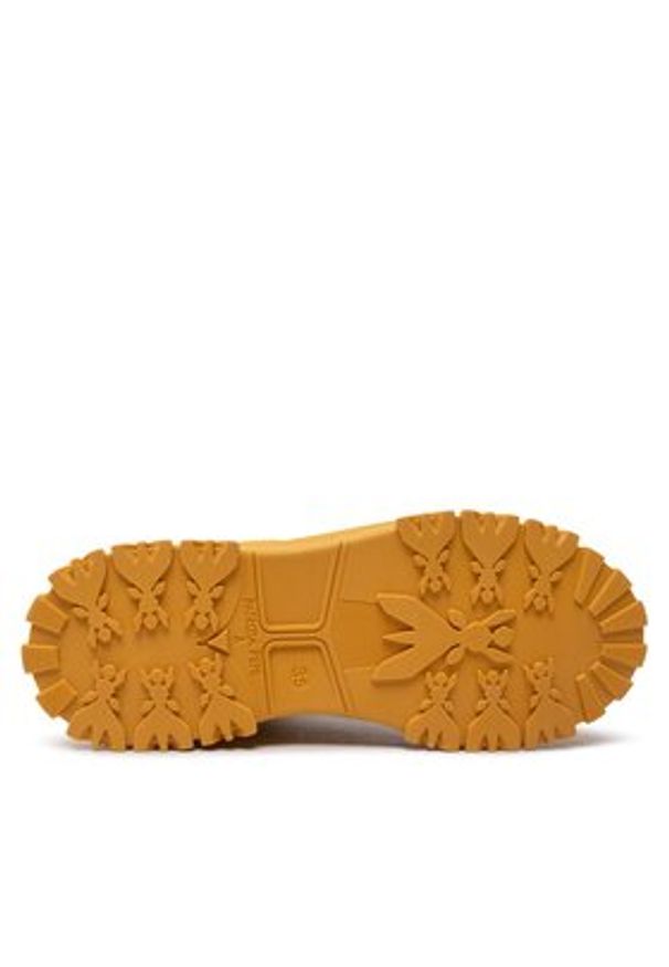 Patrizia Pepe Botki 8Z0036/L033-B354 Żółty. Kolor: żółty. Materiał: skóra