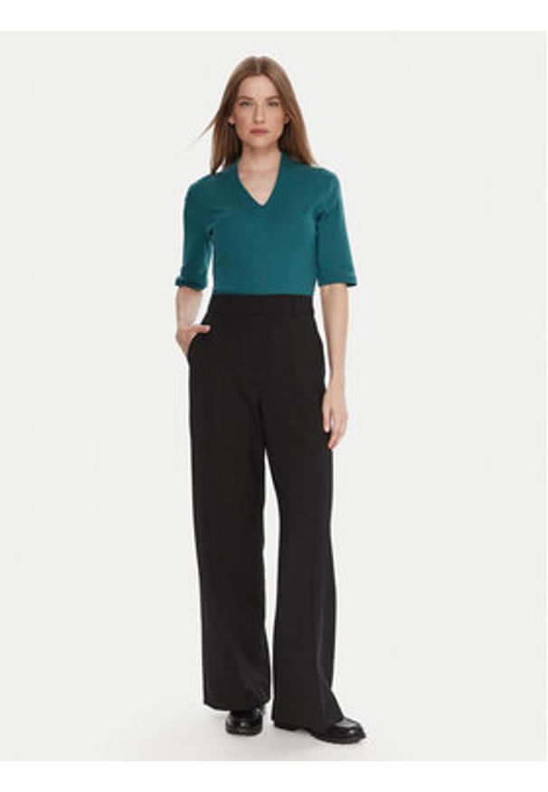 United Colors of Benetton - United Colors Of Benetton Bluzka 3GA2D400U Niebieski Slim Fit. Kolor: niebieski. Materiał: bawełna