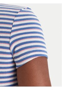 Roxy T-Shirt Bright Lights ERJKT04395 Niebieski Slim Fit. Kolor: niebieski. Materiał: bawełna, syntetyk #5