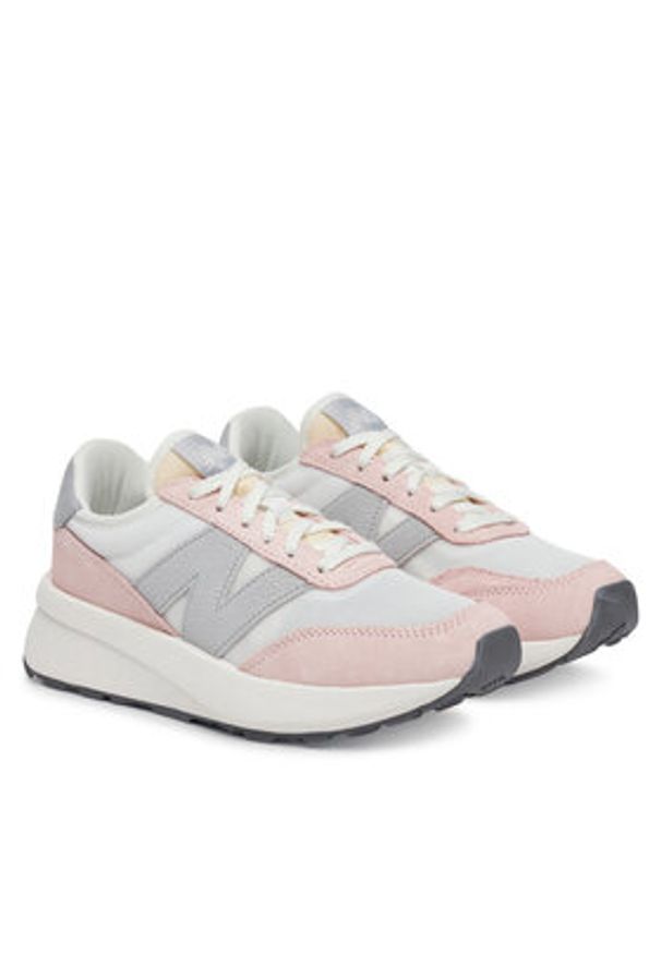 New Balance Sneakersy GS370AK Różowy. Kolor: różowy. Materiał: zamsz, skóra