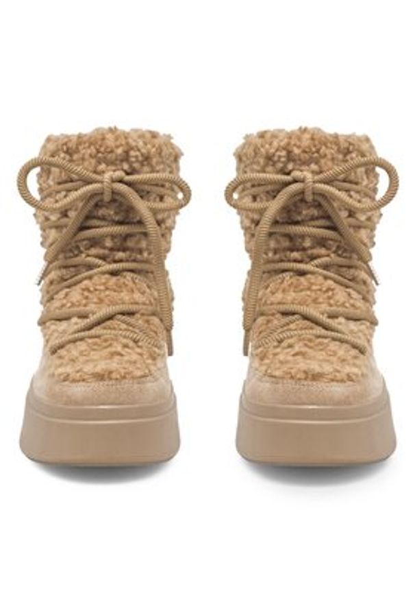 DeeZee Śniegowce YADIRA H3982-1 Beżowy. Kolor: beżowy. Materiał: materiał