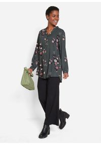 bonprix - Długa tunika z wiskozy. Kolor: zielony. Materiał: wiskoza. Długość: długie #2