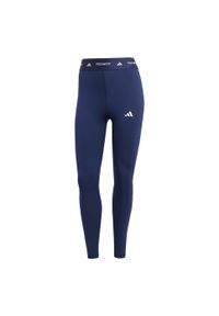 Adidas - Legginsy TECHFIT 7/8. Kolor: niebieski. Materiał: materiał. Technologia: Techfit (Adidas)