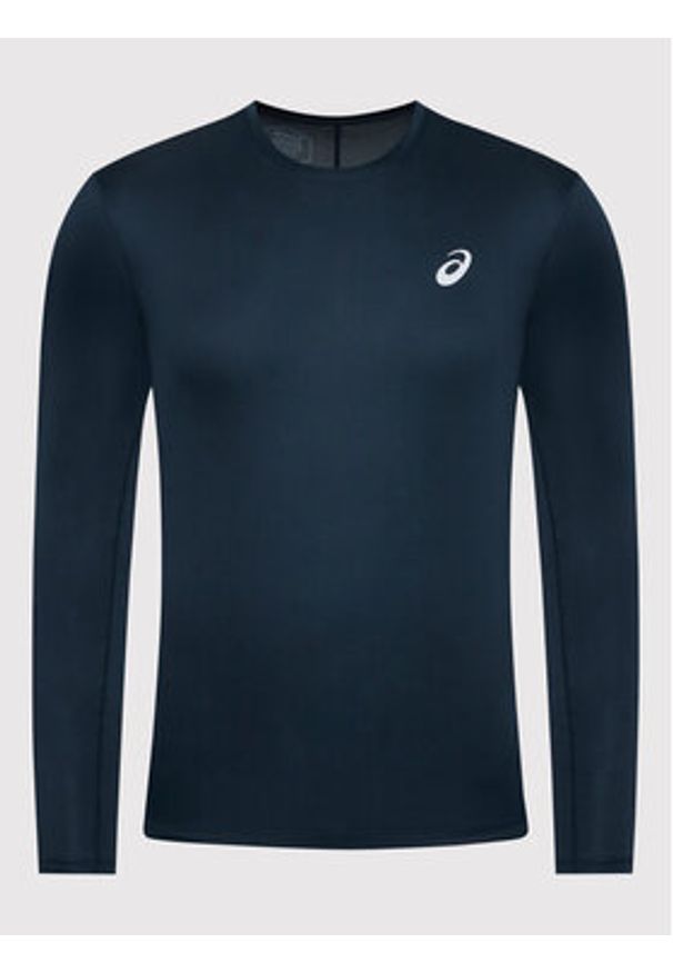 Asics Longsleeve Core Ls 2011C340 Granatowy Regular Fit. Kolor: niebieski. Materiał: syntetyk. Długość rękawa: długi rękaw