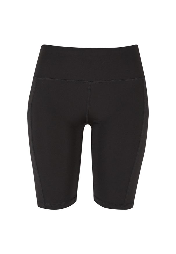 Damskie spodenki kolarskie z recyklingu Urban Classics. Kolor: czarny. Długość: krótkie. Sport: kolarstwo