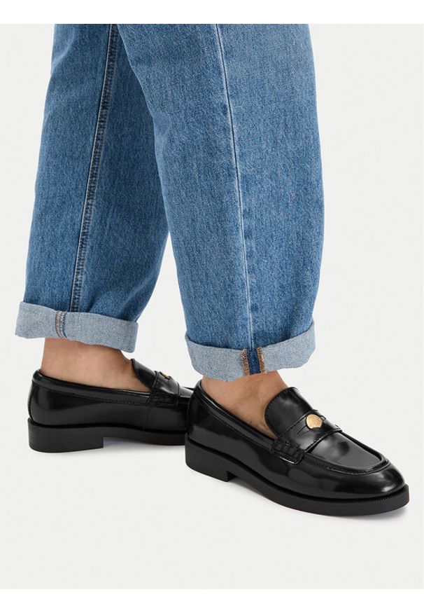 Liu Jo Loafersy Preppy 01 SF5129 PX362 Czarny. Kolor: czarny. Materiał: skóra