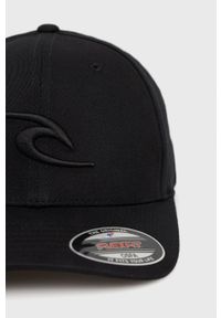 Rip Curl czapka kolor czarny z aplikacją. Kolor: czarny. Wzór: aplikacja #3