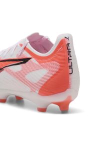 Puma - Buty piłkarskie ULTRA 5 PRO FG/AG PUMA White Black Glowing Red. Kolor: czerwony, biały, wielokolorowy, czarny. Sport: piłka nożna