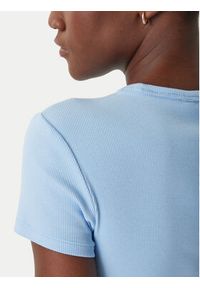 Tommy Jeans T-Shirt Essential DW0DW17383 Błękitny Slim Fit. Kolor: niebieski. Materiał: bawełna #4