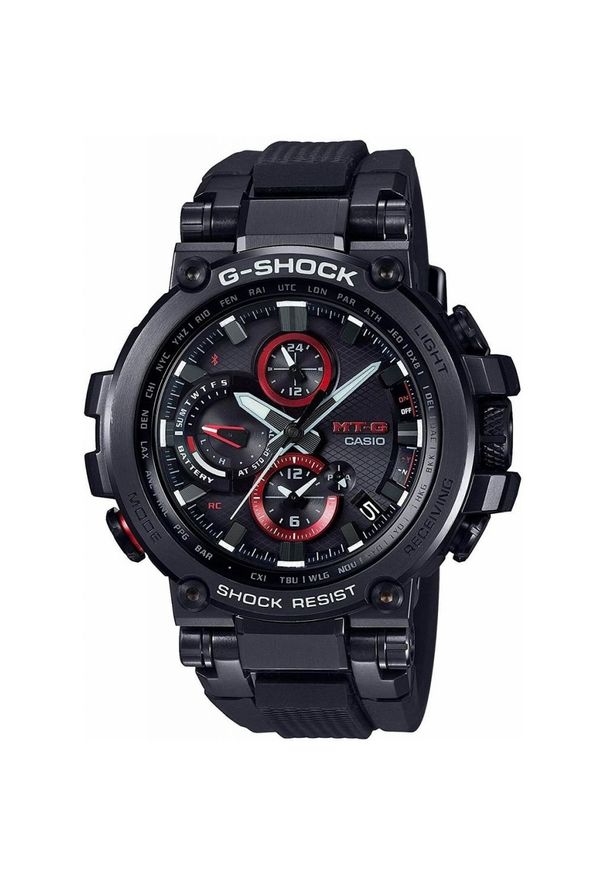 Casio - CASIO PROMOCJA ZEGAREK G-SHOCK Exclusive Metal Twisted MTG-B1000B-1AER. Rodzaj zegarka: cyfrowe. Materiał: tworzywo sztuczne. Styl: sportowy