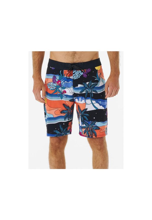 Rip Curl - Boardshorty RIP CURL Mirage Postcards czarny. Okazja: na plażę. Kolor: czarny. Styl: elegancki