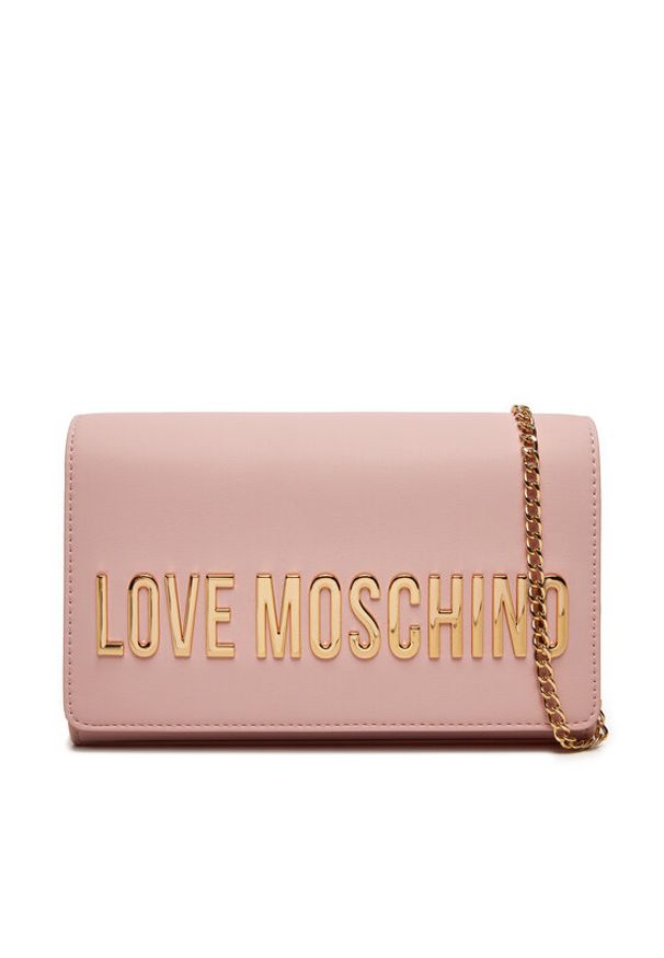 Love Moschino - LOVE MOSCHINO Torebka JC4103PP1LKD0600 Różowy. Kolor: różowy. Materiał: skórzane