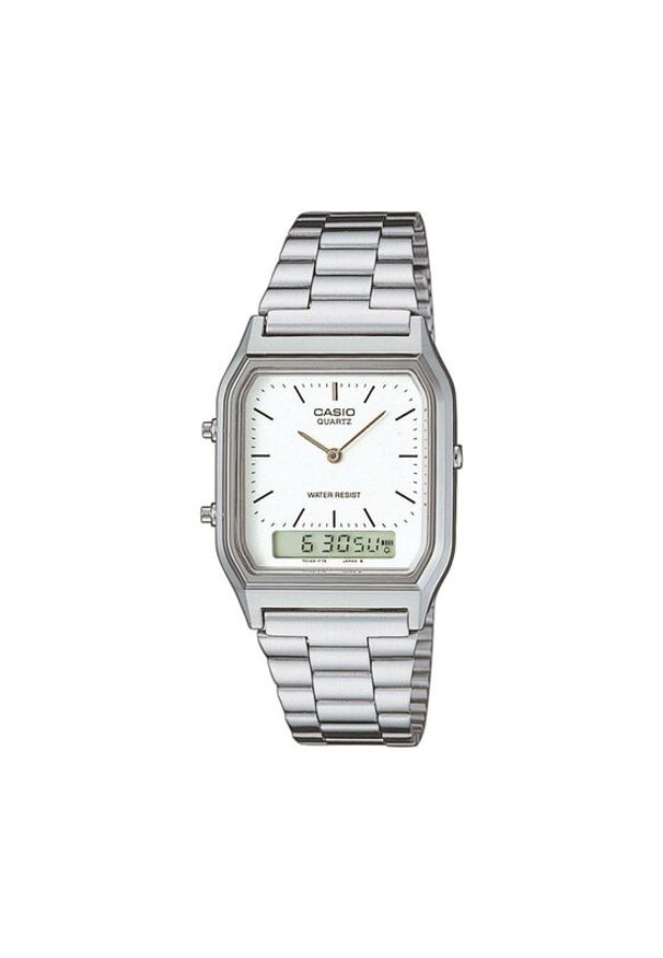 Casio Zegarek AQ-230A-7DMQYES Srebrny. Kolor: srebrny