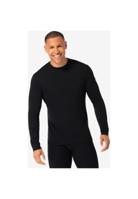 Koszulka termoaktywna z długim rękawem męska SUPER.NATURAL Tundra 175 LS. Kolor: czarny. Długość rękawa: długi rękaw. Długość: długie