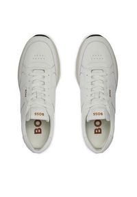 BOSS - Boss Sneakersy Jace Runn 50512264 Biały. Kolor: biały. Materiał: materiał #4