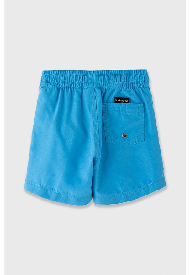 Quiksilver Szorty dziecięce regulowana talia. Okazja: na co dzień. Kolor: niebieski. Materiał: poliester, materiał. Styl: casual
