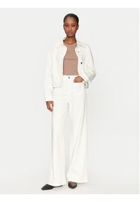 Marella Spodnie palazzo Samovar 2515131201 Écru Regular Fit. Materiał: wiskoza, bawełna #4
