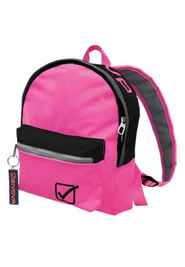 Plecak Givova Fuchsia-Zwart dla studentów. Kolor: czarny, różowy, wielokolorowy. Materiał: nylon. Styl: młodzieżowy