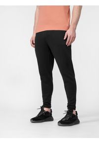 4f - Spodnie dresowe joggery z materiałów z recyklingu męskie. Kolor: szary. Materiał: materiał, dresówka #2