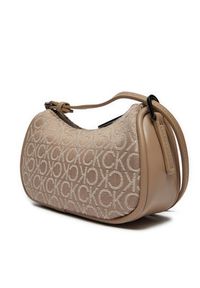Calvin Klein Torebka Ck Refine Conv Crossbody K60K612151 Beżowy. Kolor: beżowy