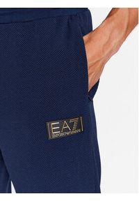 EA7 Emporio Armani Spodnie dresowe 6RPP70 PJG1Z 1554 Granatowy Regular Fit. Kolor: niebieski. Materiał: syntetyk #4