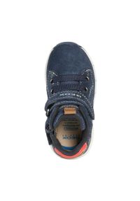 Geox Buty dziecięce kolor granatowy. Nosek buta: okrągły. Zapięcie: rzepy. Kolor: niebieski. Materiał: guma #3