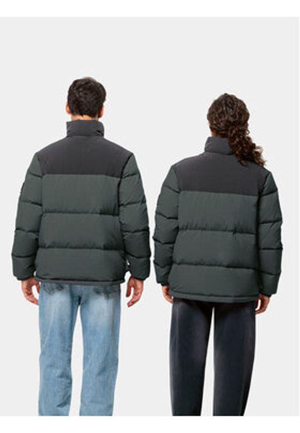 Jack Wolfskin Kurtka puchowa Dellbrueck Jkt 1207561 Zielony Regular Fit. Kolor: szary. Materiał: syntetyk