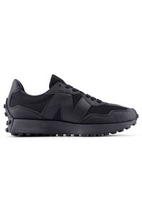 Buty unisex New Balance U327SCA – czarne. Okazja: na co dzień. Kolor: czarny. Materiał: guma, materiał, syntetyk. Szerokość cholewki: normalna #1