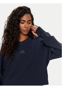 Adidas - adidas Bluza ALL SZN IW1028 Granatowy Loose Fit. Kolor: niebieski. Materiał: bawełna #2